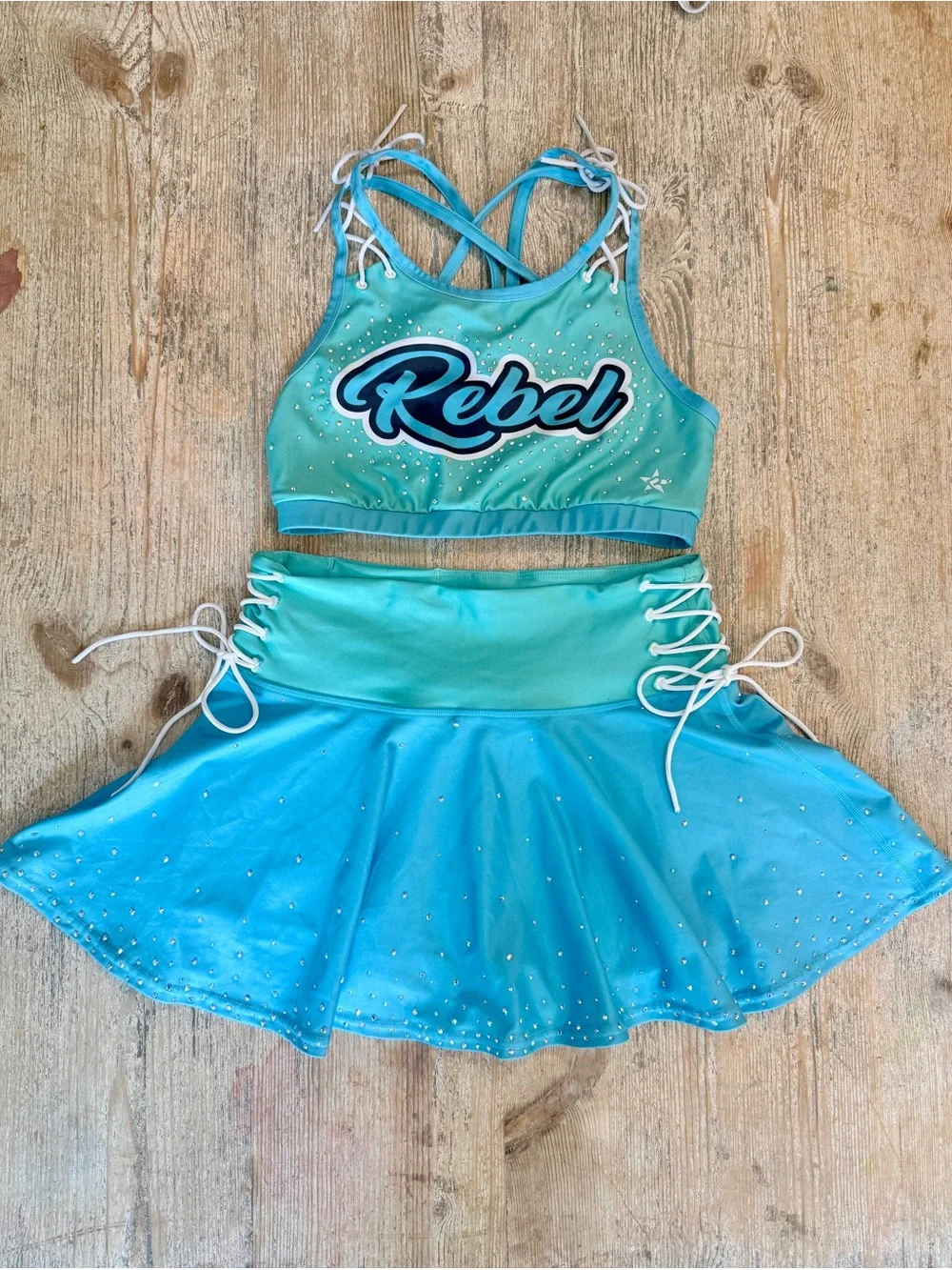 Women’s Rebel Teal & Aqua Dance Three-Piece Set - M